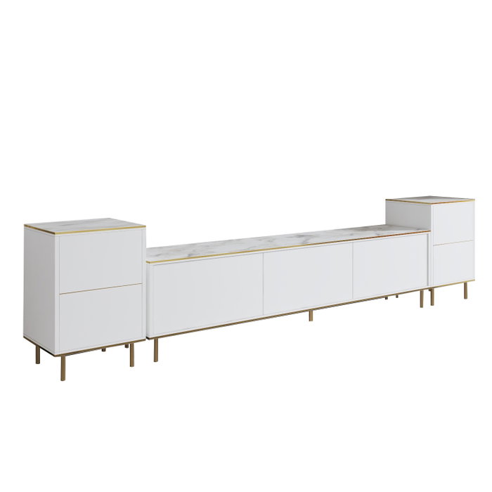 Hanah Home Imaj - Marble, White Hanah Home Imaj - Marble, White